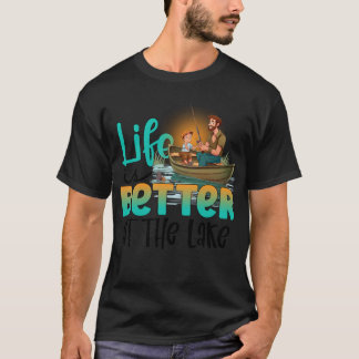 T-shirt La vie est meilleure au lac