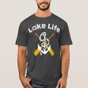 T-shirt La Vie Est Meilleure Au Lac Pêche Bateau LAC LI
