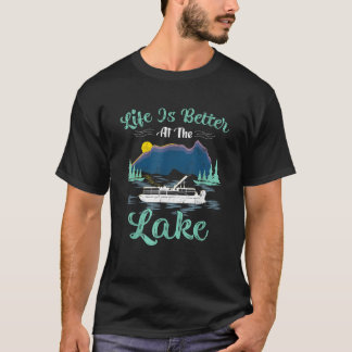T-shirt La Vie Est Meilleure Au Lake Summer Vacation Boati