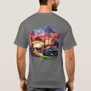 T-shirt La Vie Est Meilleure Au Ranch