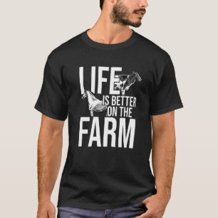 T-shirt La Vie Est Meilleure Au Tracteur Agricole Dri