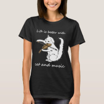La Vie Est Meilleure Avec Chat Et Musique, Chat Et