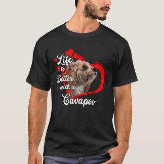 T-shirt La vie est meilleure avec des amateurs de chiens C