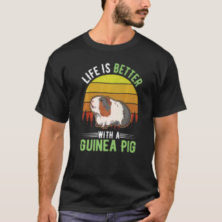 T-shirt La vie est meilleure avec la Guinea Pig Premium