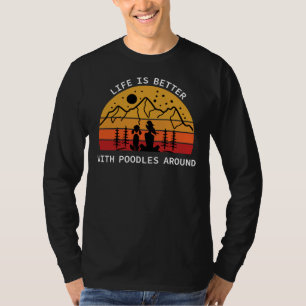 T-shirt La vie est meilleure avec les canicules autour de 