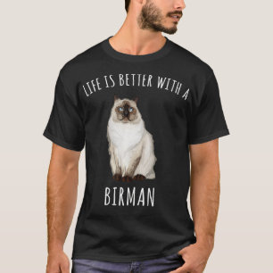T-shirt La Vie Est Meilleure Avec Un Amoureux des chats Bi
