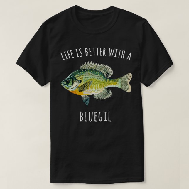 T-shirt La Vie Est Meilleure Avec Un Bruit De Poisson Drôl (Design devant)