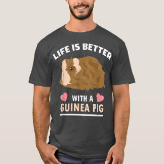 T-shirt La Vie Est Meilleure Avec Un Cochon Guinéen I Kids