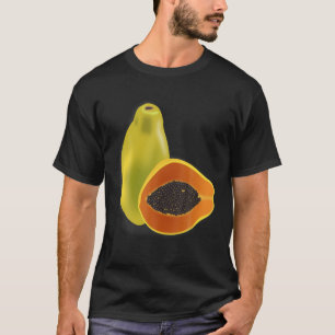 T-shirt La Vie Est Meilleure Avec Un Fruit Papaya Papaw Pa