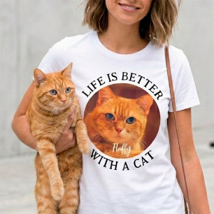 T-shirt La vie est meilleure avec un kit photo de chaton p