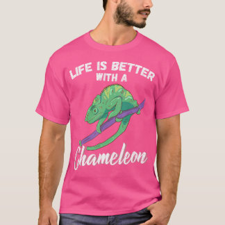 T-shirt La Vie Est Meilleure Avec Un Lizard Sal Reptile Ch
