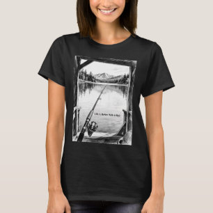 T-shirt La vie est meilleure avec une canne à pêche – Lac