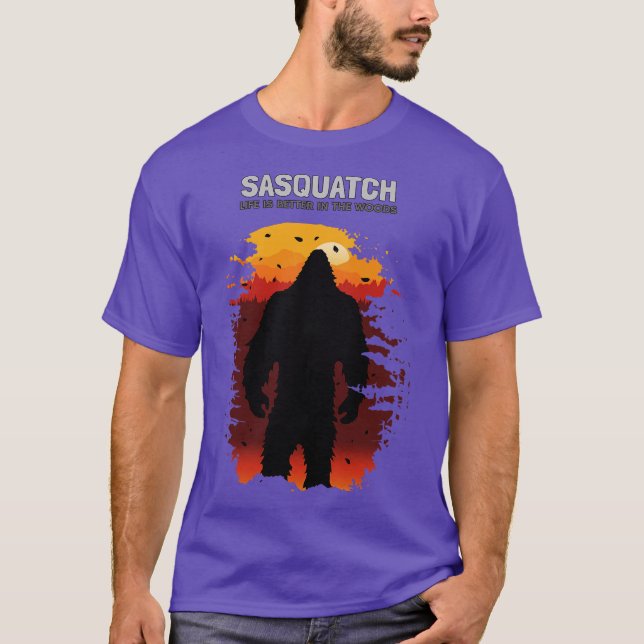 T-shirt La vie est meilleure dans les bois (Devant)