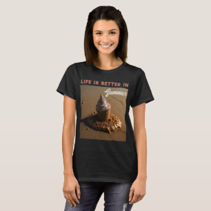 T-shirt La vie est meilleure en été