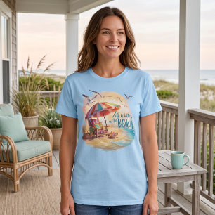 T-shirt La vie est meilleure sur la côte Esthétique côtièr