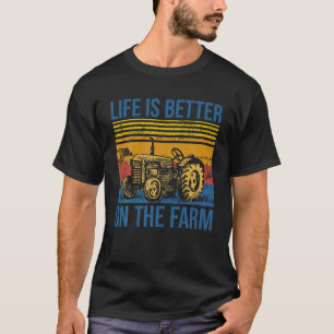 T-shirt La Vie Est Mieux Dans L'Agriculture Régénératrice 