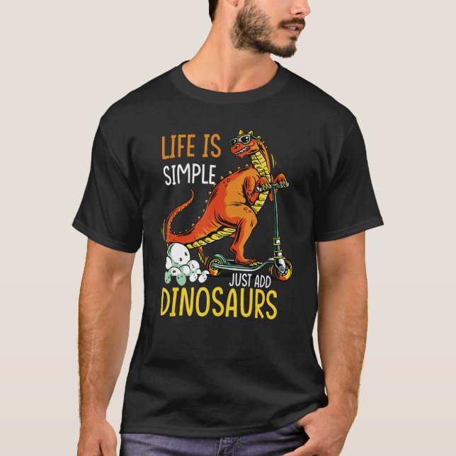 T-shirt La Vie Est Simple Il Suffit D'Ajouter Des Citation (Devant)