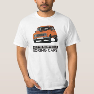 T-shirt La vie est trop courte pour être ennuyeuse en voi
