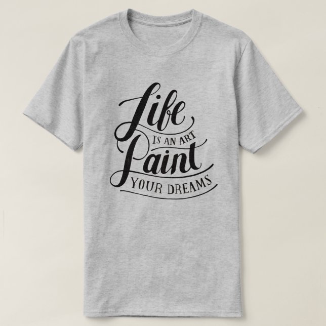 T-shirt La Vie Est Un Art (Design devant)