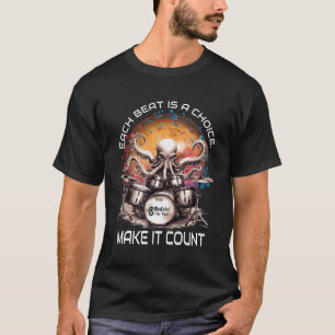 T-shirt La vie est un choix Hommes Noirs
