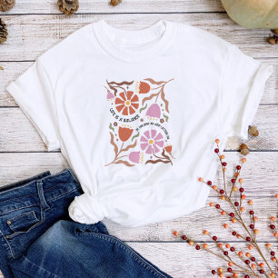 T-shirt La vie est un équilibre Boho Floral Inspiration Ci