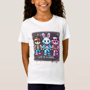T-Shirt La Vie Est Un Jeu. #Part2 (8bit) (maillot de joueu