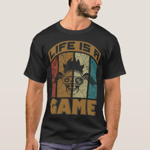 T-shirt La vie est un jeu vidéo Gaming Graphic Plus Taille