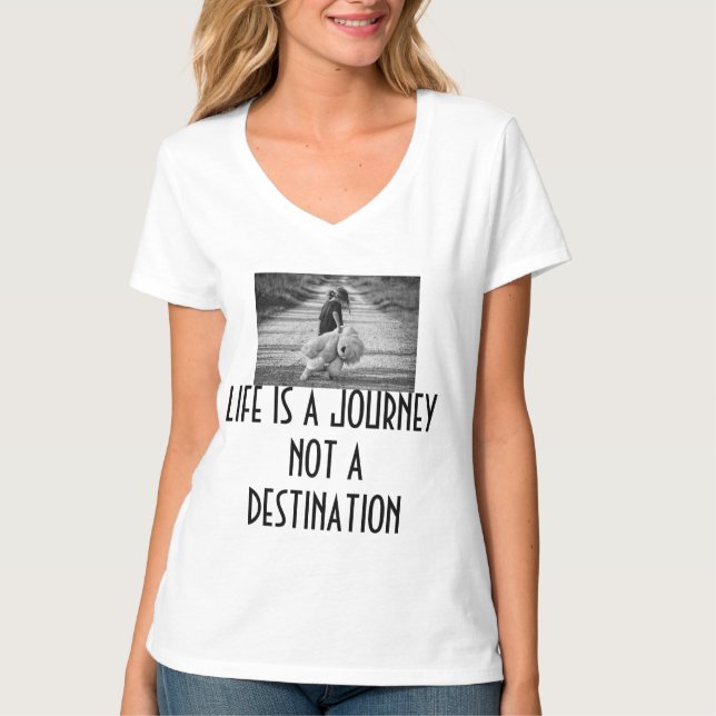 T-shirt La vie est un voyage (Devant)