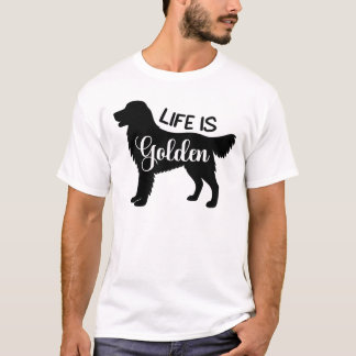 T-shirt La Vie Est Une Citation De Chien D'Or Retriever