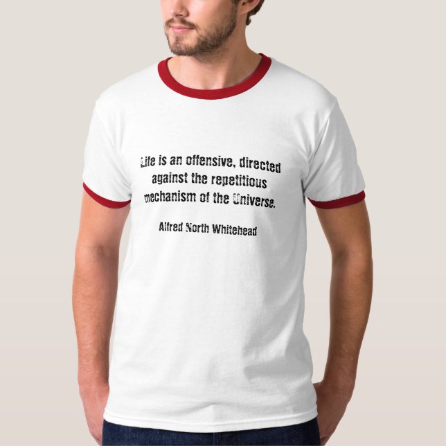 T-shirt La vie est une offensive (Devant)