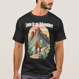 T-shirt La vie est une Randonnée d'aventure