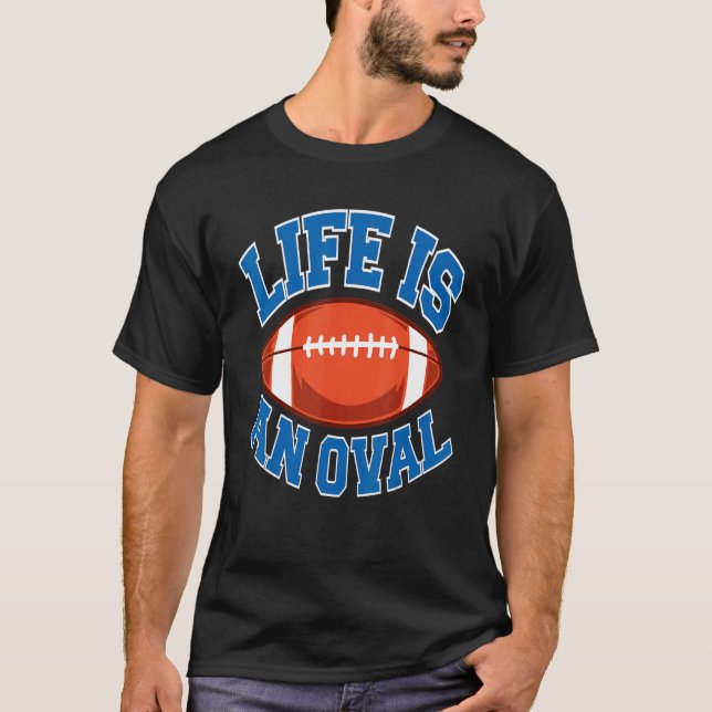 T-shirt La vie est une saison ovale 2022 Football Imaginai (Devant)