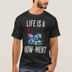 T-shirt La vie est une tondeuse à tondeuse à mâchoires