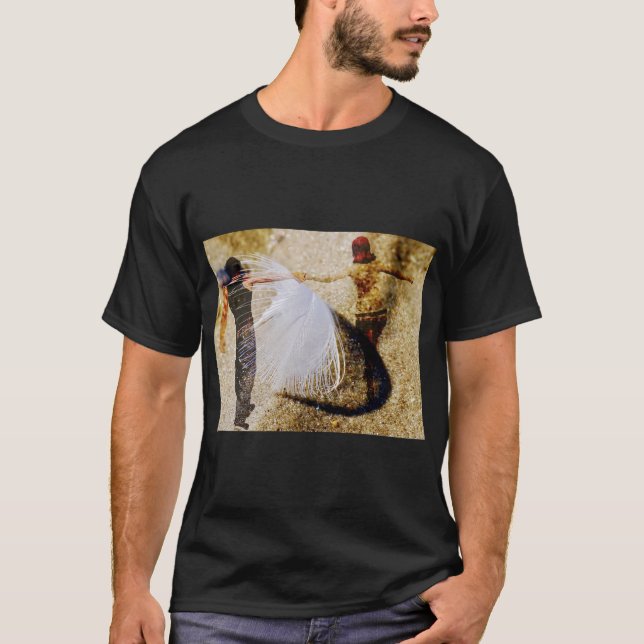 T-shirt La vie et le bonheur de la plume (Devant)
