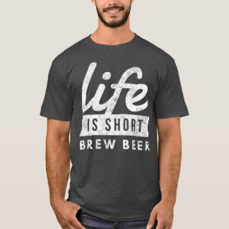 T-shirt La Vie Homebrew Brun Brun Bière Brun Amusant Brewm
