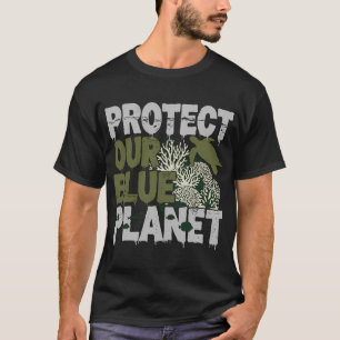 T-shirt La vie marine protège notre planète bleue