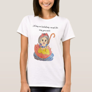 T-shirt La vie n'a pas de limites, sauf celles que vous vo