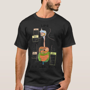 T-shirt La Vie Nécessite Beaucoup De Guts Système Digest