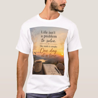 T-shirt La vie n'est pas un problème à résoudre