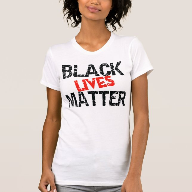 T-shirt La vie noire importe (Devant)