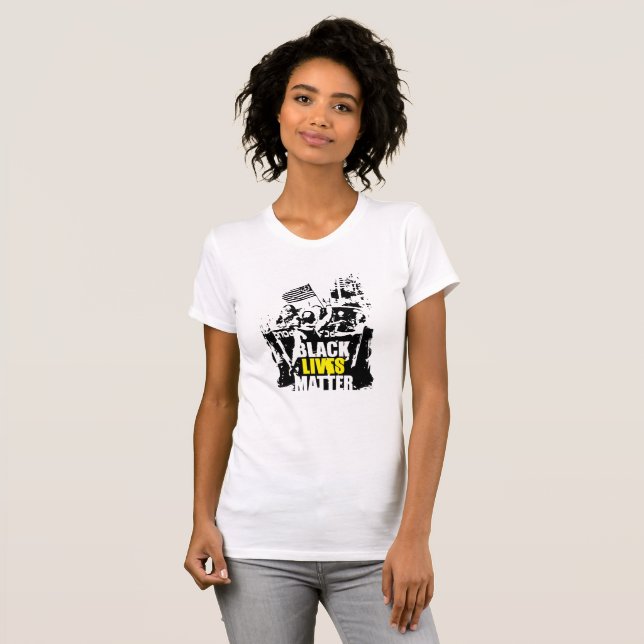 T-shirt La vie noire importe (Devant entier)