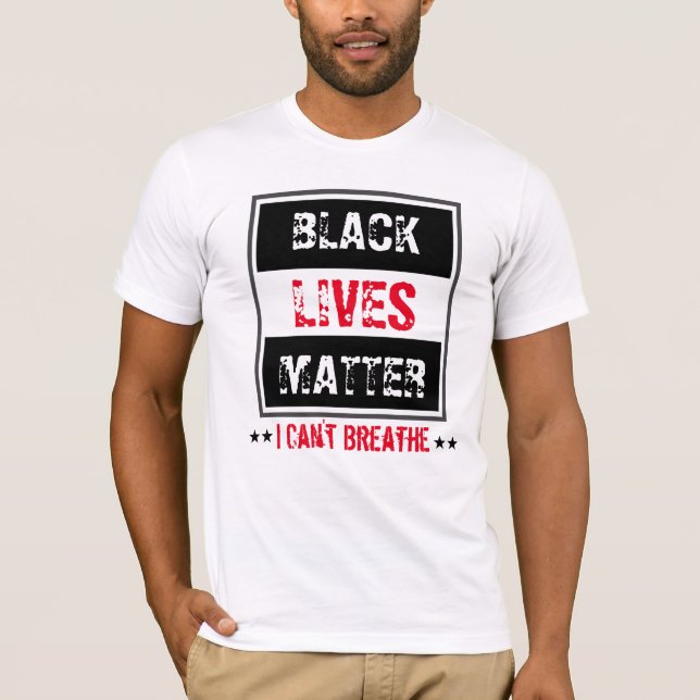 T-shirt La vie noire importe (Devant)
