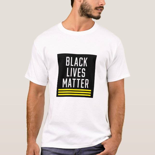 T-shirt La vie noire importe (Devant)