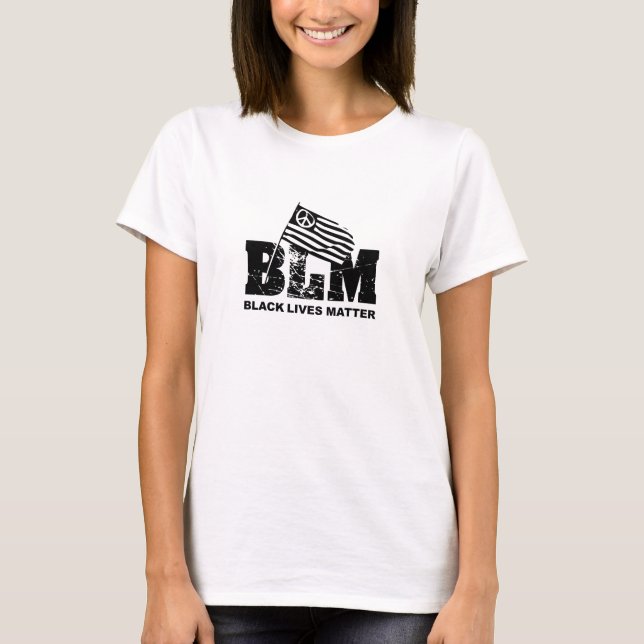 T-shirt La vie noire importe (Devant)