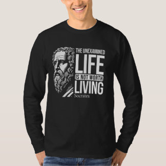 T-shirt La Vie Non Examinée Citation de Socrate pour les P