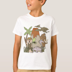 T-shirt La vie préhistorique de garçon