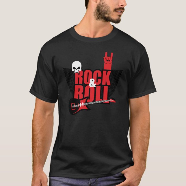 T-shirt La vie rock & roll (Devant)