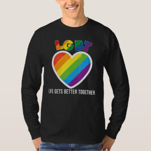 T-shirt La Vie S'Améliore Ensemble Lgbt Pride Gay Lesbian 