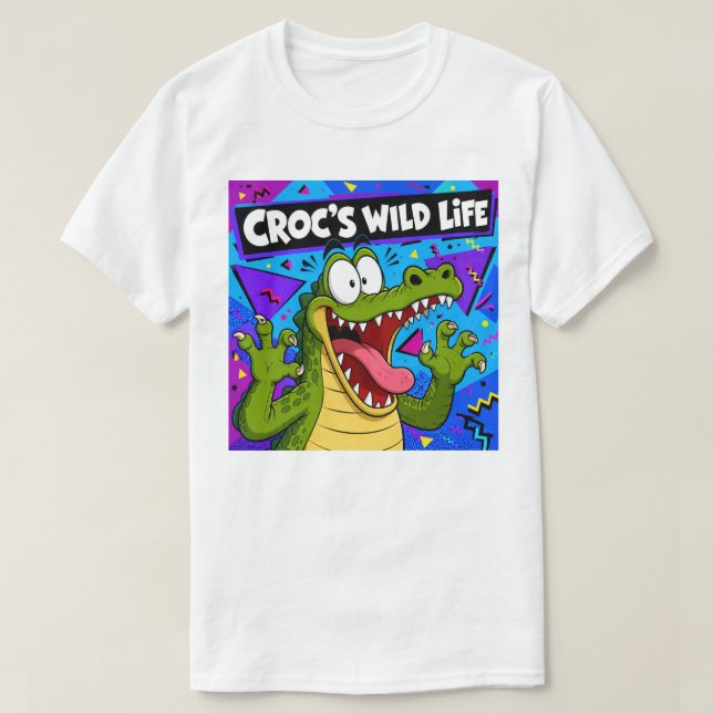 T-SHIRT LA VIE SAUVAGE DE CROC (Design devant)