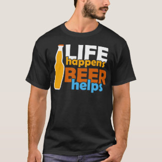 T-shirt La vie se passe Bière aide